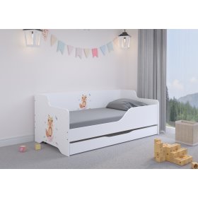 Łóżko dziecięce z oparciem LILU 160 x 80 cm - Lis, Wooden Toys