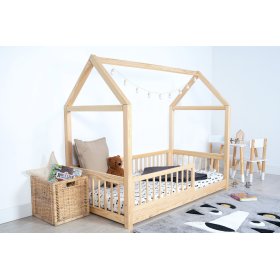 Łóżko domowe Montessori Elis naturalne, Ourbaby®