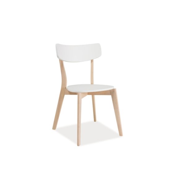 Krzesło TIBI dąb bielony / biały