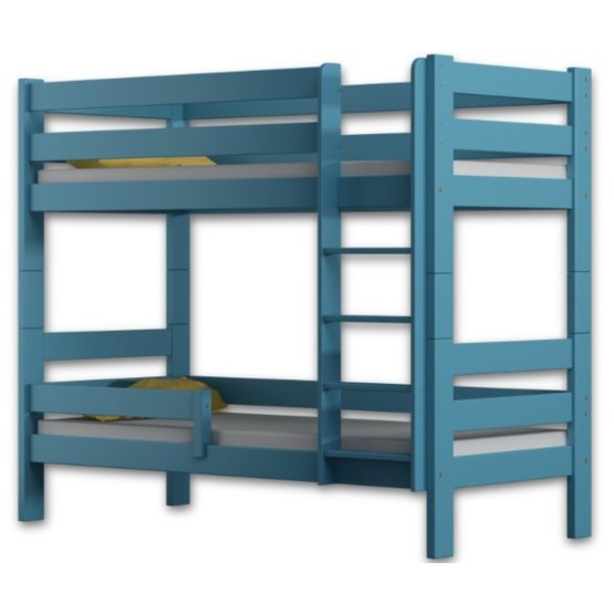 Dziecięca kondygnacja łóżko Teg - niebieska