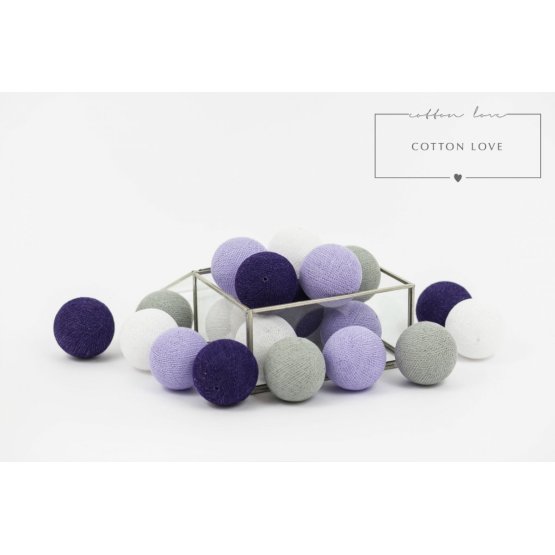 Cotton balls- fioletowe