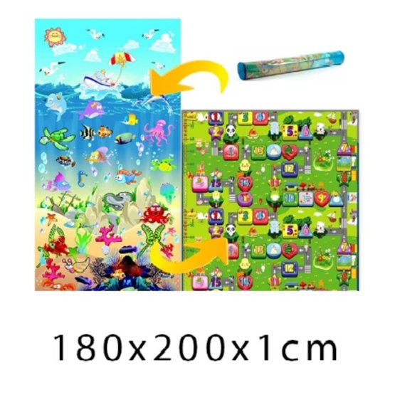 Dziecięcy piankowy dywan - Ocean + cyfrowa uliczka 200x180x1 cm