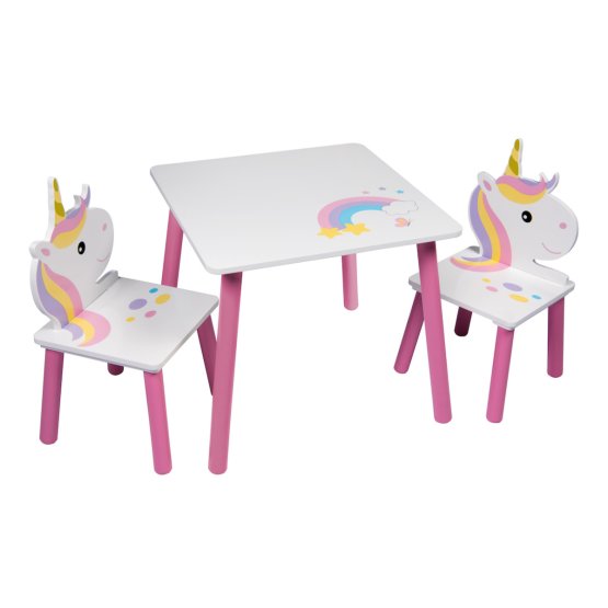 Dziecięcy stół z krzesełkami - Jednorożec II