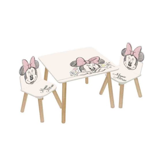 Dziecięcy stół z krzesełkami - Minnie IV