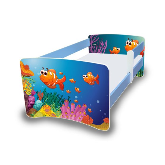 Dziecięca łóżko z bariera Nico - podwodny świat