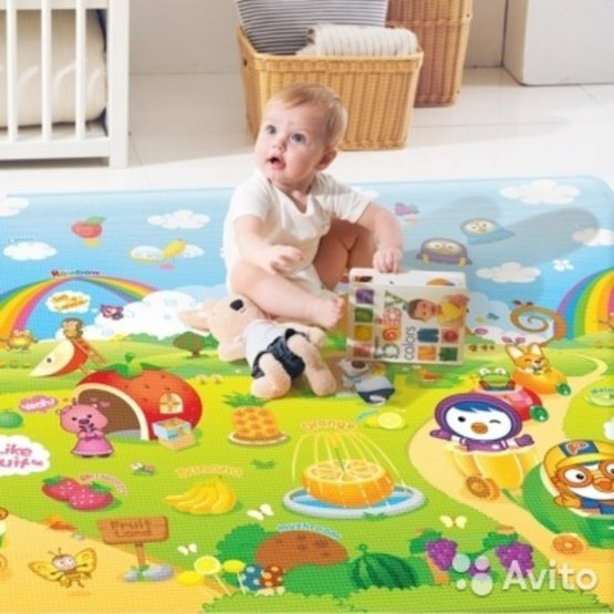 Dziecięcy piankowy dywan - ABC + owoc raj