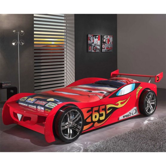 Dziecięca łóżko samochód Le Mans - czerwona