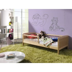 Łóżko dziecięce Junior - 160x70 cm - naturalne, Ourbaby®