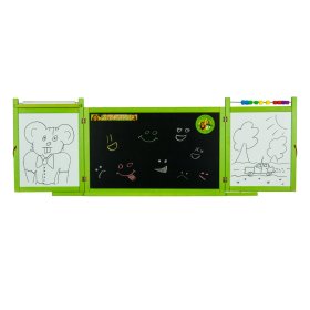 Tablica magnetyczna/kredowa dla dzieci na ścianę - zielona, 3Toys.com