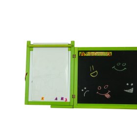 Tablica magnetyczna/kredowa dla dzieci na ścianę - zielona, 3Toys.com