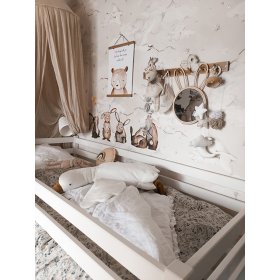 Podwyższone łóżko dziecięce Ourbaby Modo - białe