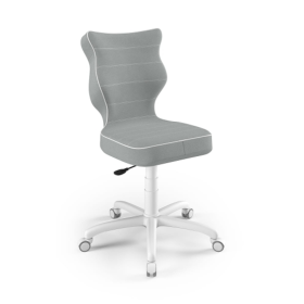 Ergonomiczne krzesło biurowe dostosowane do wzrostu 159-188 cm - kolor szary, ENTELO