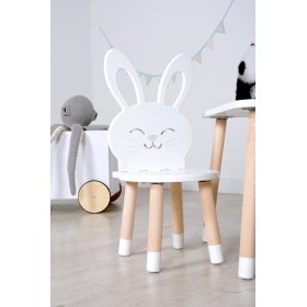 Krzesełko dla dziecka - Królik - białe, Ourbaby®