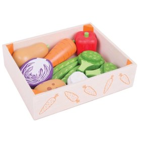 Bigjigs Pudełko na Zabawki z Warzywami, Bigjigs Toys