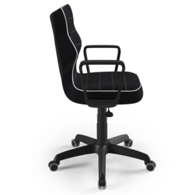 Krzesło biurowe dostosowane do wzrostu 159-188 cm - czarne, ENTELO