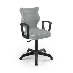 Krzesło biurowe dostosowane do wzrostu 159-188 cm - szare, ENTELO