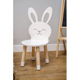 Krzesełko dla dziecka - Królik - białe, Ourbaby®