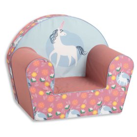 Krzesełko dziecięce Unicorn - różowe, Ourbaby