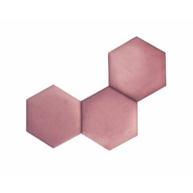 Panel tapicerowany sześciokąt - różowy, Ourbaby®