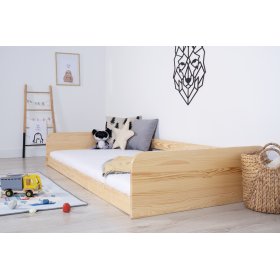 Łóżko drewniane Sia - naturalne bez lakierowania, Ourbaby®
